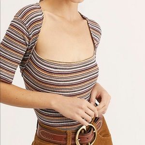 Free People Striped Top